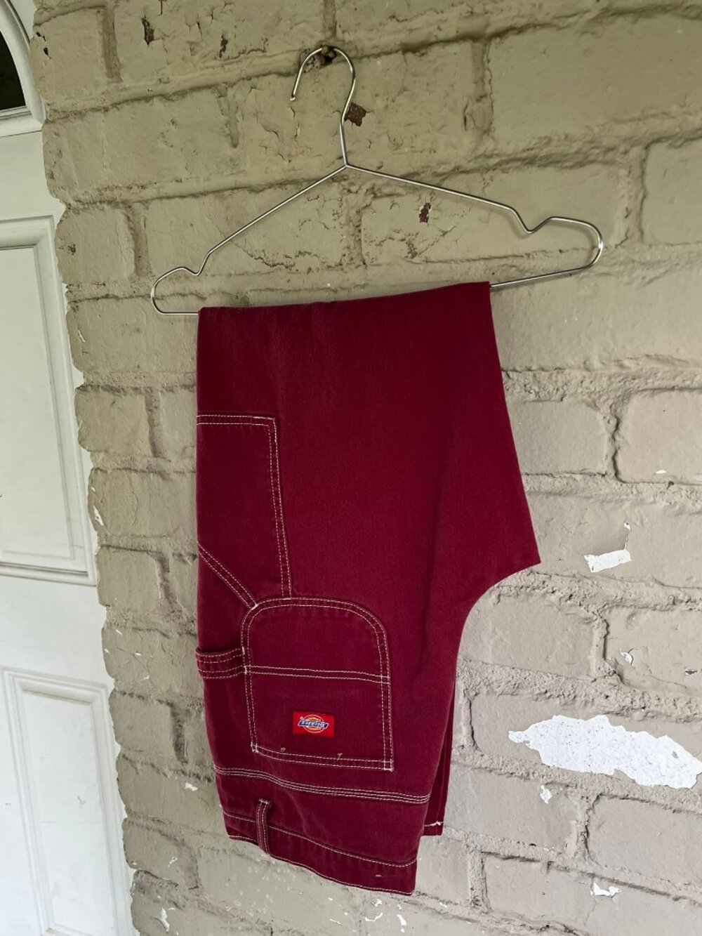 Dickies Berry Red Straight Leg Carpenter Pants